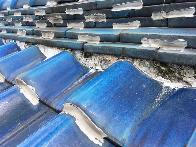 経年劣化した漆喰